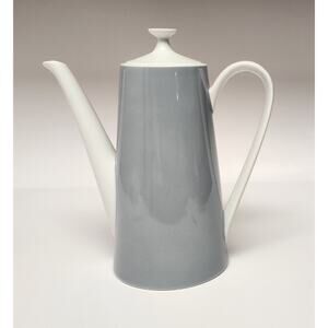 Fairwood Schonwald Germany Vintage GRAY & White Tea Coffee Pot/ Lid